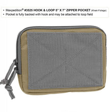 Load image into Gallery viewer, Hook & Loop 5" x 7" Zipper Pocket