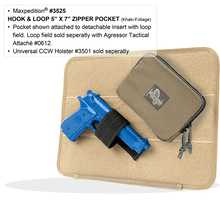 Load image into Gallery viewer, Hook &amp; Loop 5" x 7" Zipper Pocket
