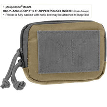 Load image into Gallery viewer, Hook &amp; Loop 3" x 5" Zipper Pocket
