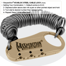 Load image into Gallery viewer, Steel Cable Lock
